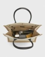 Saint Laurent Rive Gauche Small Tote in Canvas - Image 7