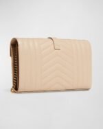 Saint Laurent Envelope Triquilt YSL Wallet on Chain in Grained Leather - Image 3