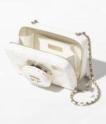 CHANEL CAMERA BAG Lambskin White - Image 3