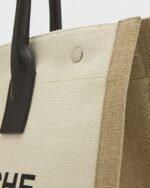 Saint Laurent Rive Gauche Small Tote in Canvas - Image 8