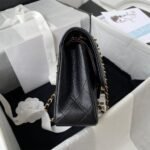 CHANEL SMALL CLASSIC HANDBAG Grained Calfskin & Gold Metal - Image 4