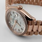 Rolex Day-Date 36 128345RBR Rose Gold Mother of Pearl Diamond Bezel (2025) - Image 3