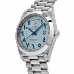 Rolex Day-Date 40 228206  Platinum Ice Blue Arabic Dial Smooth Dial - Image 3