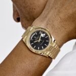Rolex Day-Date 40 228238 Yellow Gold Black Diagonal Motif Dial - Image 2