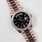 Rolex Day-Date 40 228345RBR Rose Gold Eisenkiesel Dial Diamond Bezel (2023) - Image 3