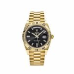 Rolex Day-Date 40 228238 Yellow Gold Black Baguette Diamond Dial (2022)