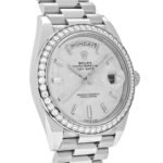 Rolex Day-Date 40 228349RBR White Gold Meteorite Dial Diamond Set - Image 3