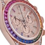 Rolex Daytona 116595RBOW ‘Rainbow’ Rose Gold Pave Diamond Dial Sapphire Bezel (2022) - Image 5