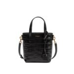 SAINT LAURENT Toy Shopping N/S leather tote bag