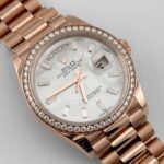 Rolex Day-Date 36 128345RBR Rose Gold Mother of Pearl Diamond Bezel (2025) - Image 2